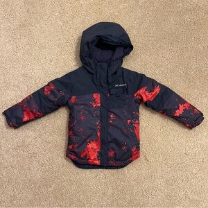 Columbia Kids' Red and Navy Hooded Snow Jacket